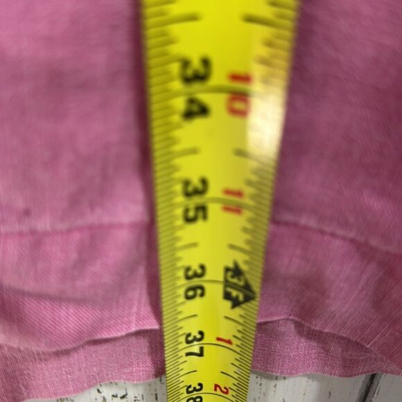 J Jill Linen Sleeveless Hooded Lagenlook Minimalist Beachy Pink  Shift Dress - Picture 15 of 15